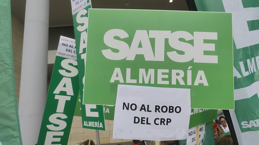 Protesta de SATSE por el CRP